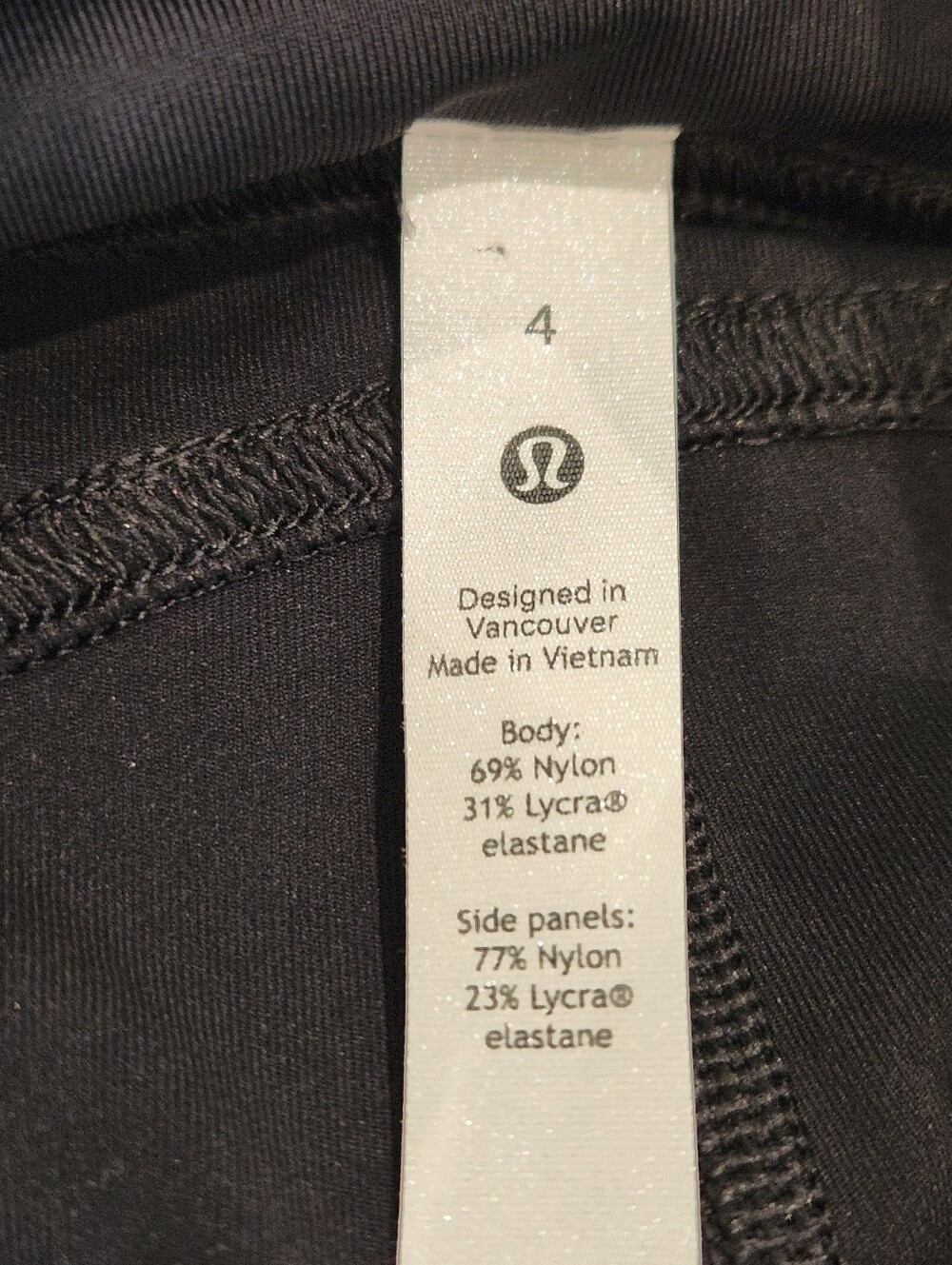 lululemon athletica All The Right Places HRCrop 23" Black Leggings Size 4 - Picture 3 of 4